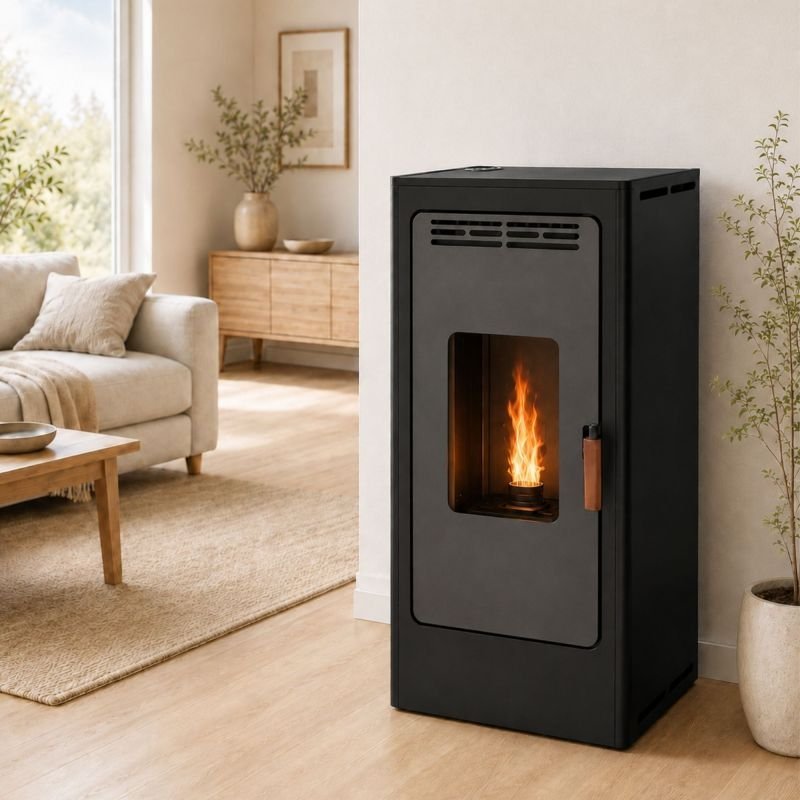 AAAAAAA.jpg Poêle à granulés silencieux étanche fonte - FIREMATIC BR9 PREMIUM 8 kW – Image 1