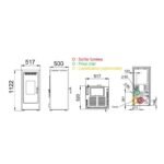 PACK Poêle à granulés étanche fonte BR12 + Kit ventouse Dinak – Image 6