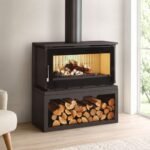Poêle à bois raccordable avec bûcher - FIREMATIC Toronto - S 12.6 kW
