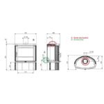 Poêle à bois raccordable en fonte - LA NORDICA Jennifer.16 7.7 kW – Image 3